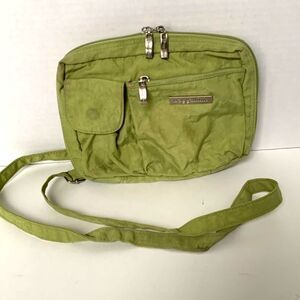 Baggallini Women's Olive Green Nylon Organizer Travel Belt Bag Crossbody Bag